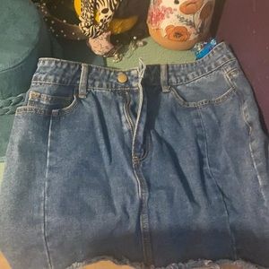 Forever 21 Dark Blue Mini Skirt